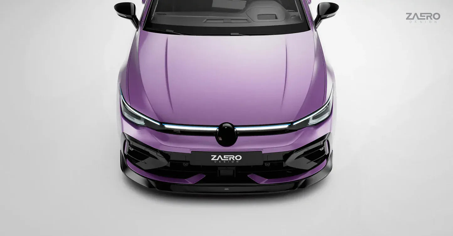 Zaero Design USA Front Lip EVO-1 Front Lip for VW Golf 8.5 R (Facelift)