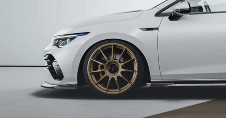 Zaero Design USA Front Lip VW Golf R Mk8 EVO-1 Gloss Black Front Splitter
