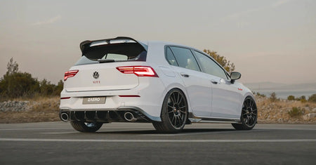 Zaero Design USA Spoiler VW Golf R & Golf GTI Clubsport Mk8 EVO-1 Gloss Black Rear Spoiler