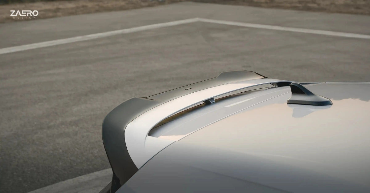 Zaero Design USA Spoiler VW Golf R & Golf GTI Clubsport Mk8 EVO-1 Gloss Black Rear Spoiler